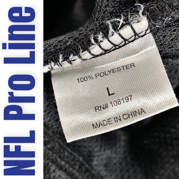 NFL PRO LINE NY GIANTS Heavy Fleece Full Zip Mock Neck Jacket, Size Large - Picture 8 of 11